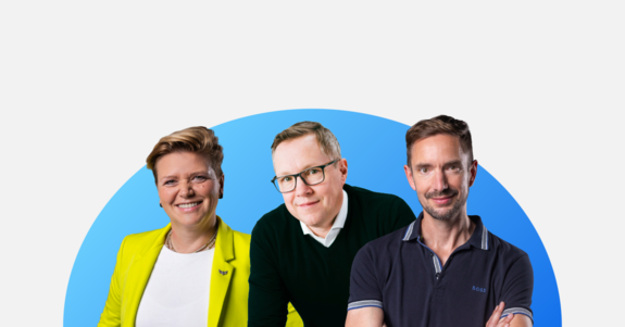 Geschäftsführung der TEAMWILLE GmbH Foto der bisherigen drei Geschäftsführer der TEAMWILLE GmbH von links nach rechts Ricarda Memel, Richard de Vaan und Johannes Wille